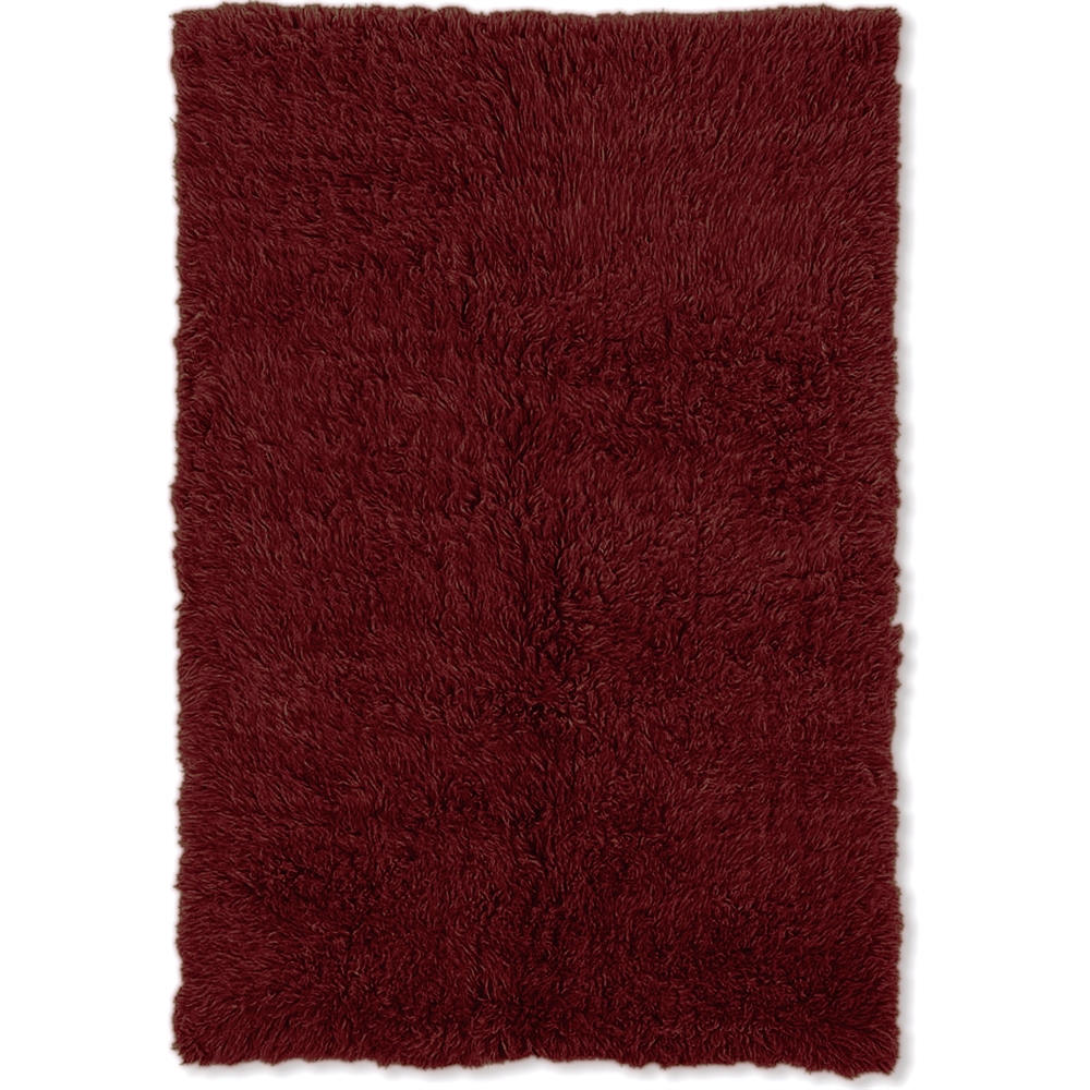 3A Flokati 2000gr Burgundy  7 x 10 Rug. The main picture.