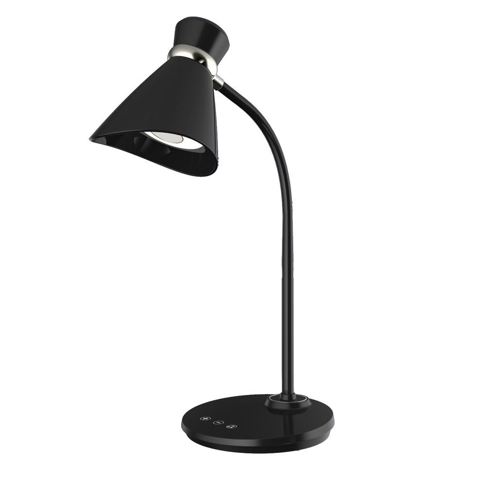 6W Desk Lamp, Black Finish. Picture 1