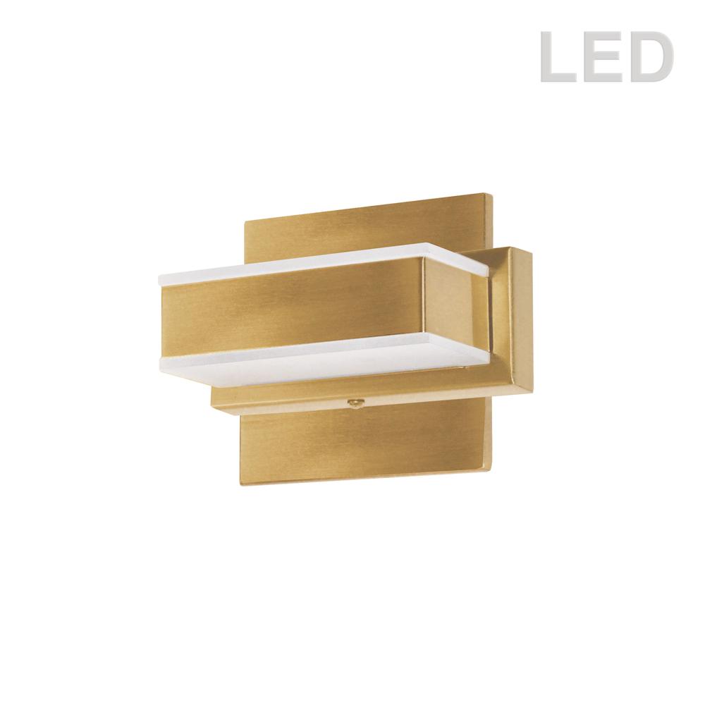 1 Light LED Wall Vanity Gold Finish. Picture 2