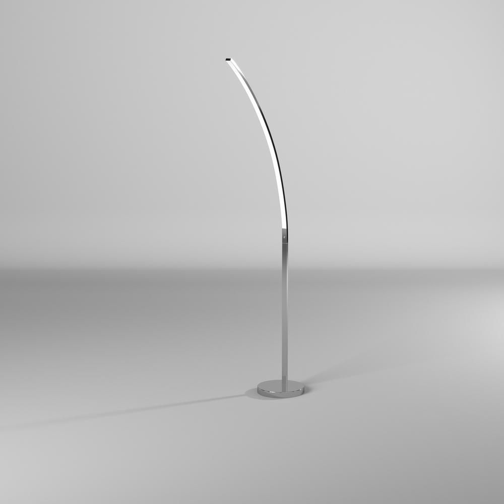 22W Floor Lamp Polished Chrome Finish. Picture 5