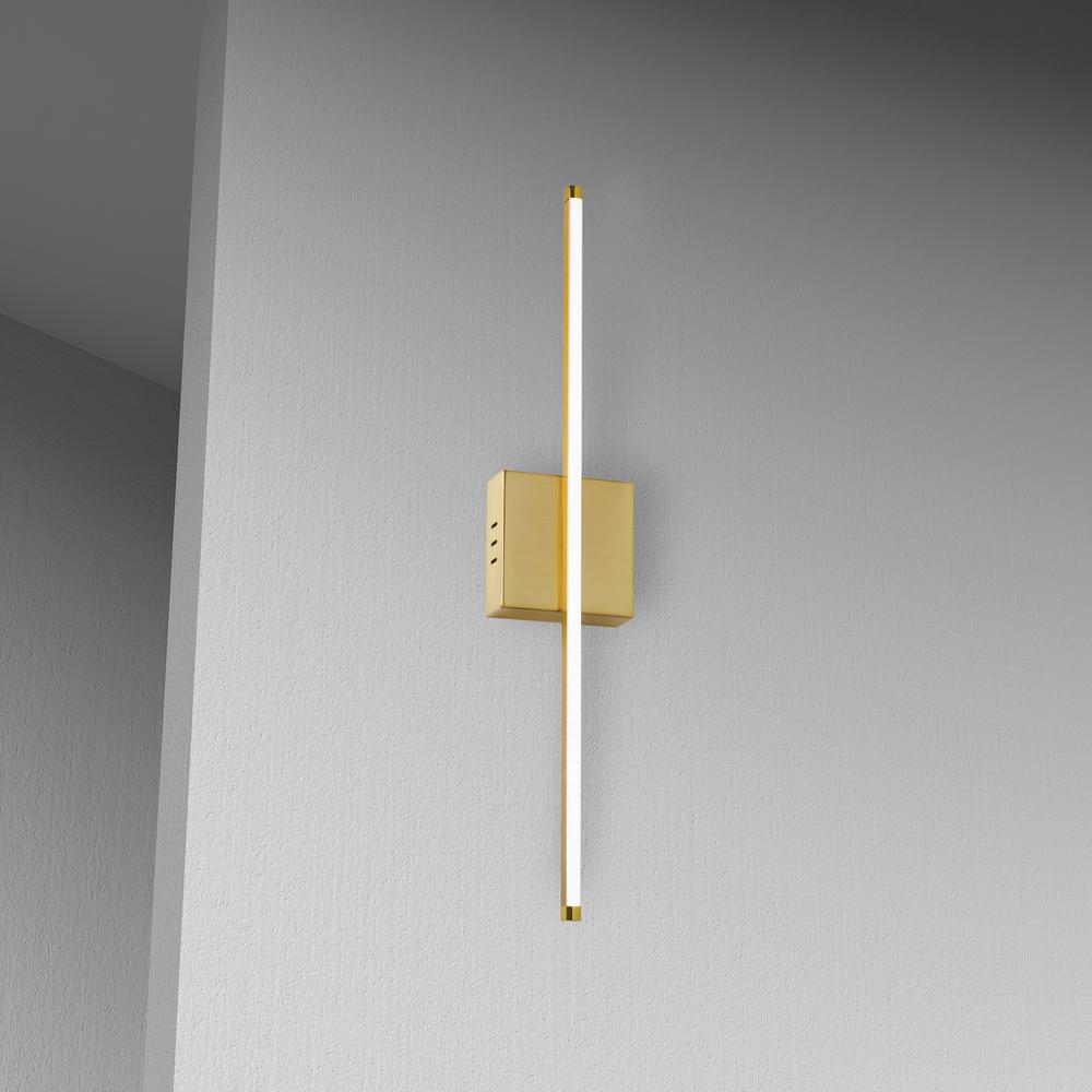19W Wall Sconce AGB,WH Acrylic Diffuser. Picture 2