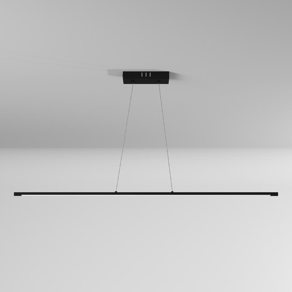 30W Horiz Pendant MB, WH Acrylic Diffuser. Picture 6