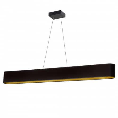 30W Horiz Pendant, BLK/GLD shade, MB. Picture 1