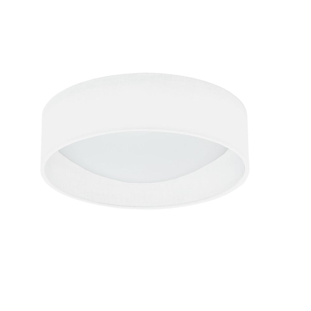 11" Flush Mount, Ivory Shade. Picture 1