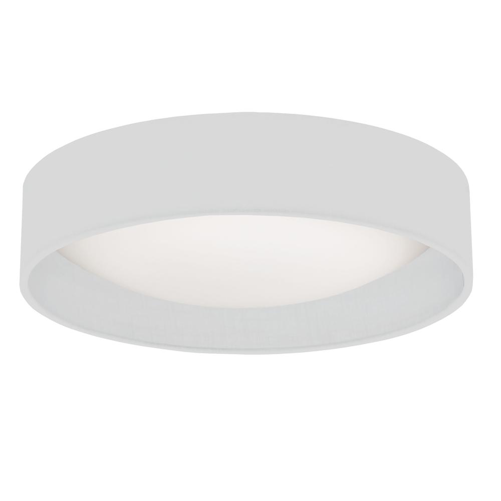 15" Flush Mount, White Shade. Picture 1