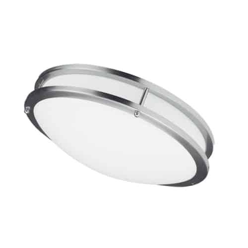 Ceiling Flush 26W 410mm (16"),Satin Chrome. The main picture.