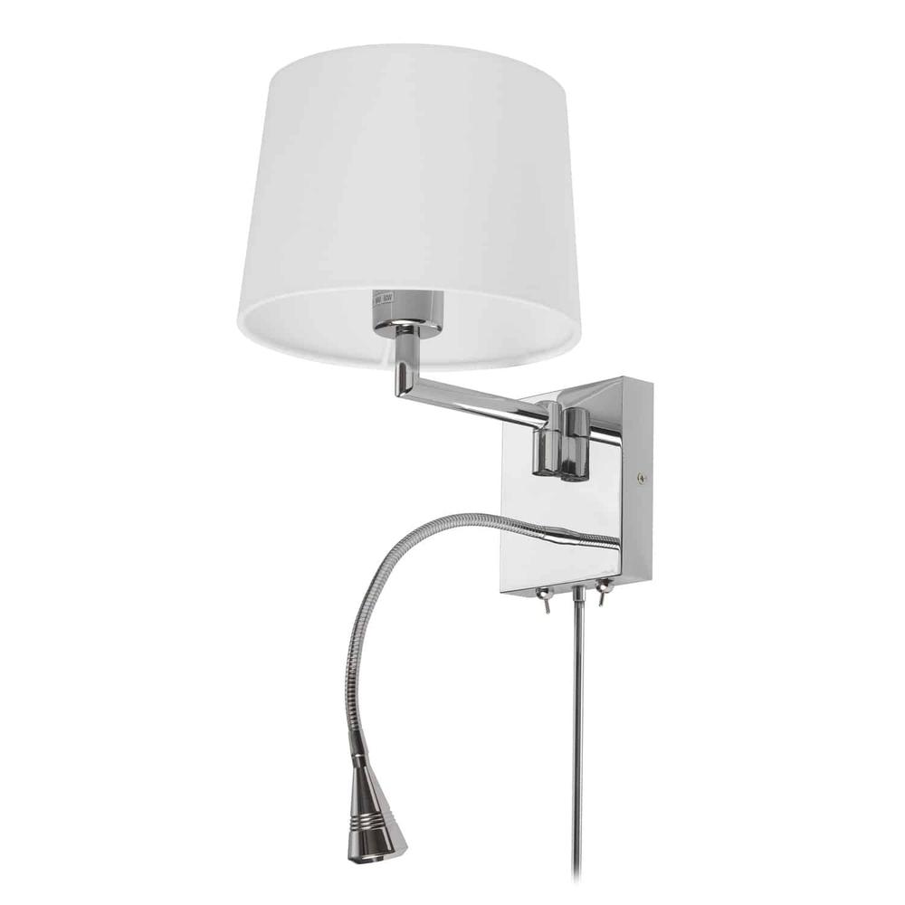 Wall Sconce,Reading Lamp, PC Finish. Picture 1
