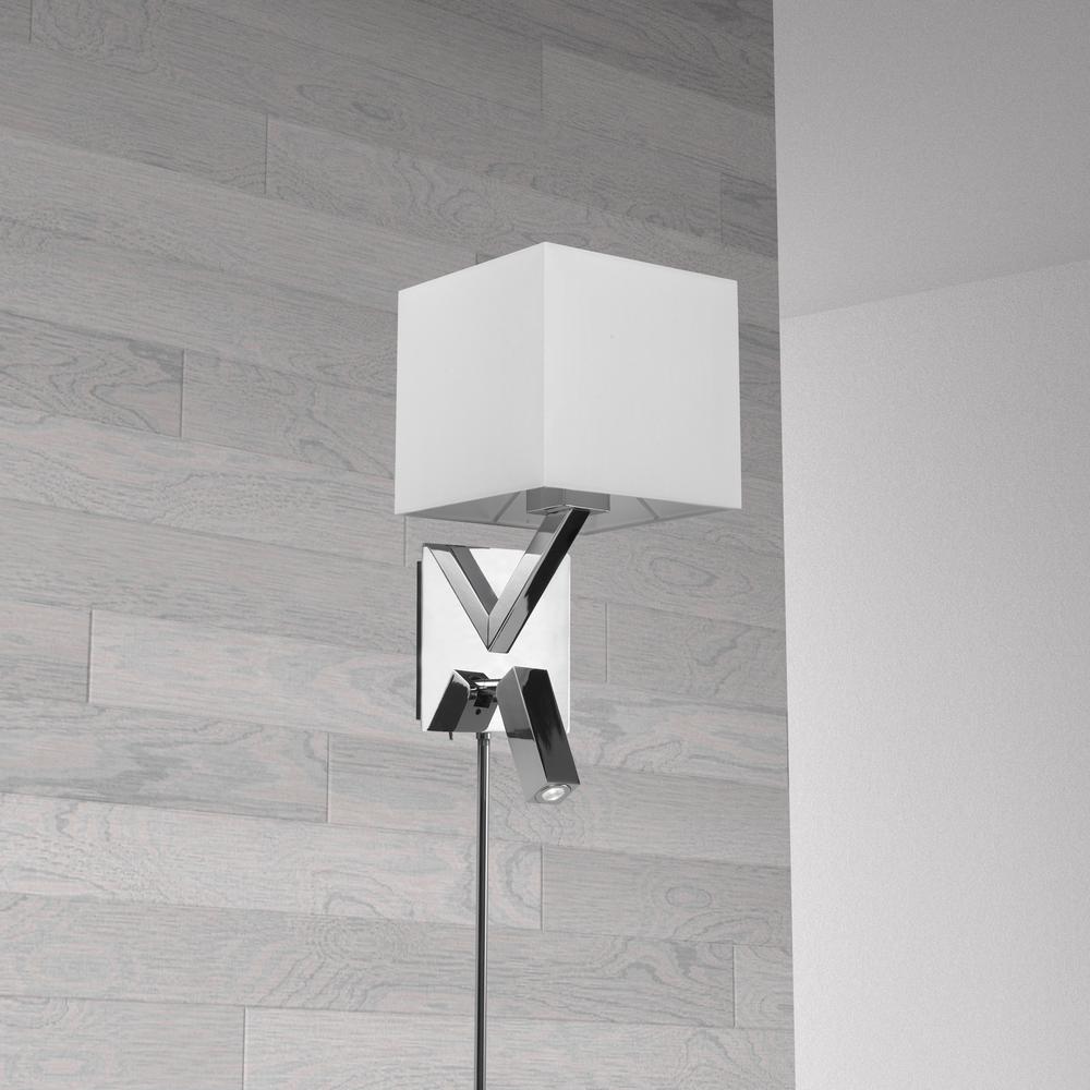 Wall Sconce,Reading Lamp, PC Finish. Picture 2