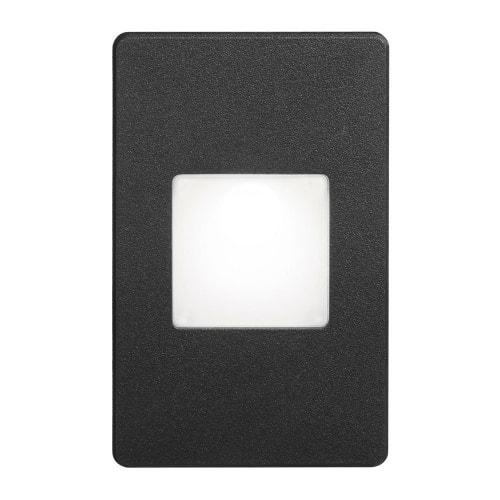 Black Rectangle In/Outdoor 3W LED Wal. Picture 1