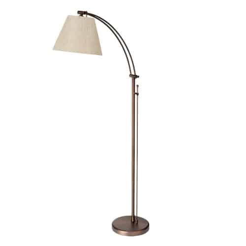 Adjustable Floor Lamp Flax Shd. Picture 1