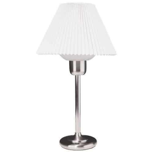 Table Lamp,200W Bulb - Satin Chrome. Picture 1
