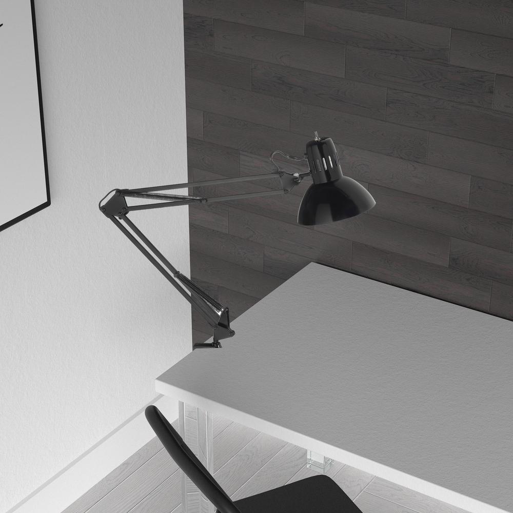 Clamp-On Task Lamp, Gloss Black. Picture 2