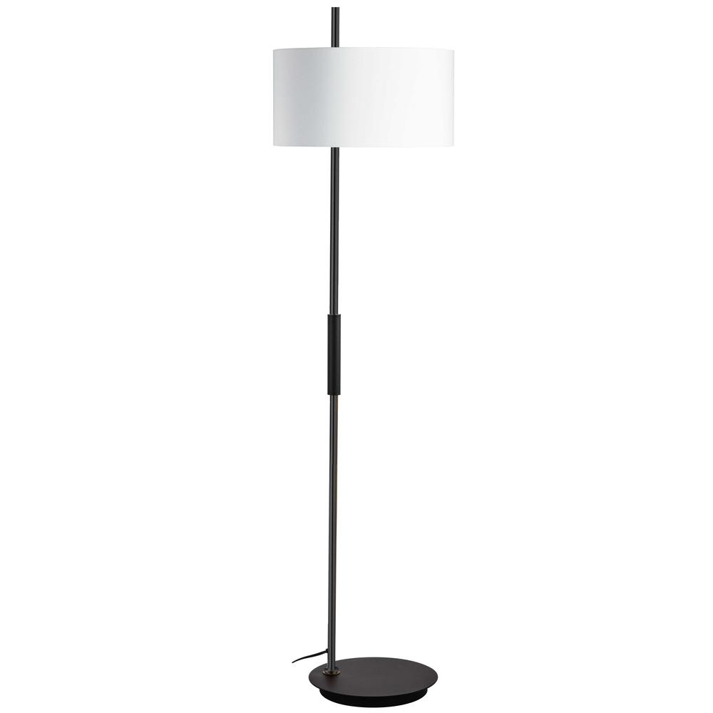 1LT Incandescent Floor Lamp, MB, WH Shade. Picture 1