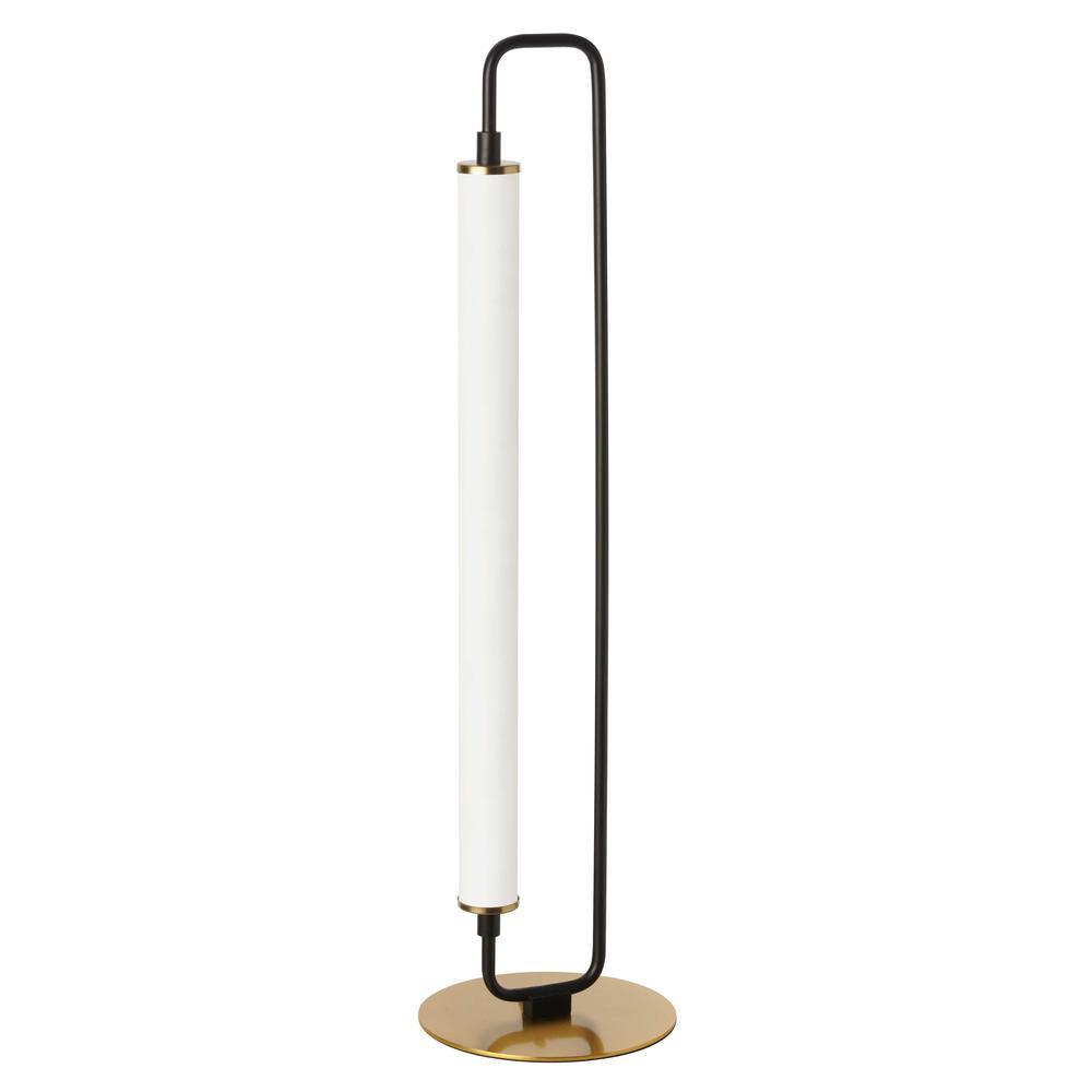 20W Table Lamp, MB, WH Acrylic. Picture 1
