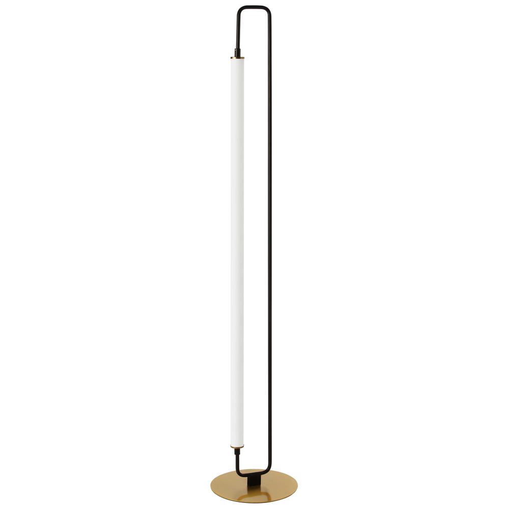 32W Floor Lamp, MB, WH Acrylic. Picture 1