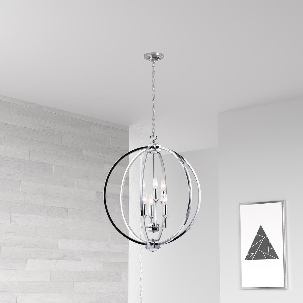 6LT Fixture, Polished Chrome,Jewelled Accents. Picture 2