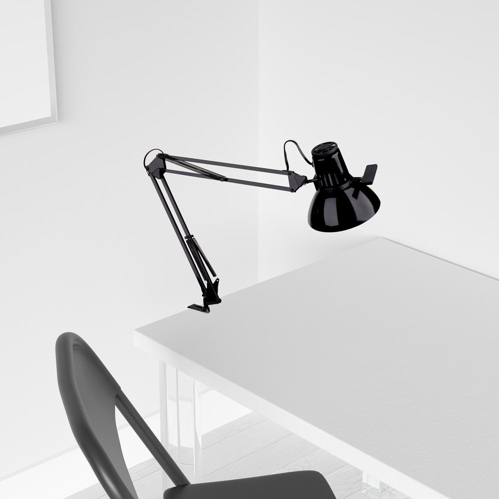 Desktop Task Lamp, Gloss Black. Picture 2