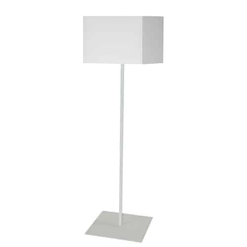1LT Slope Floor Lamp w/ JTone White Shade. Picture 1