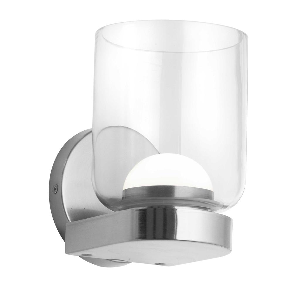 10W Wall Sconce, PC, CLR Glass. Picture 2