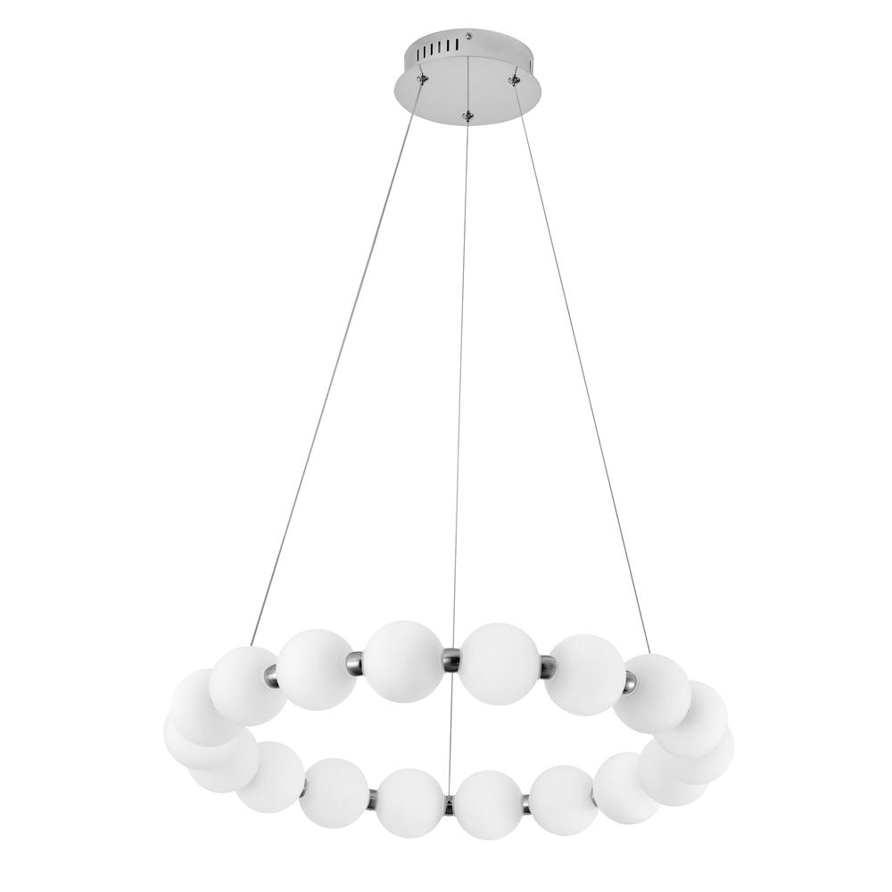 24W Chandelier, PC w/ WH Acrylic Diffuser. Picture 1
