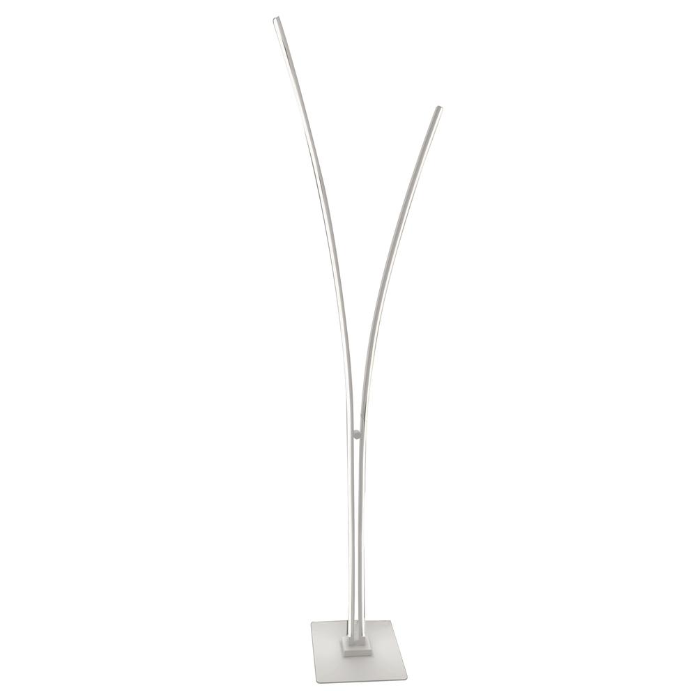 34W Floor Lamp, MW, WH Acrylic Diffuser. Picture 1