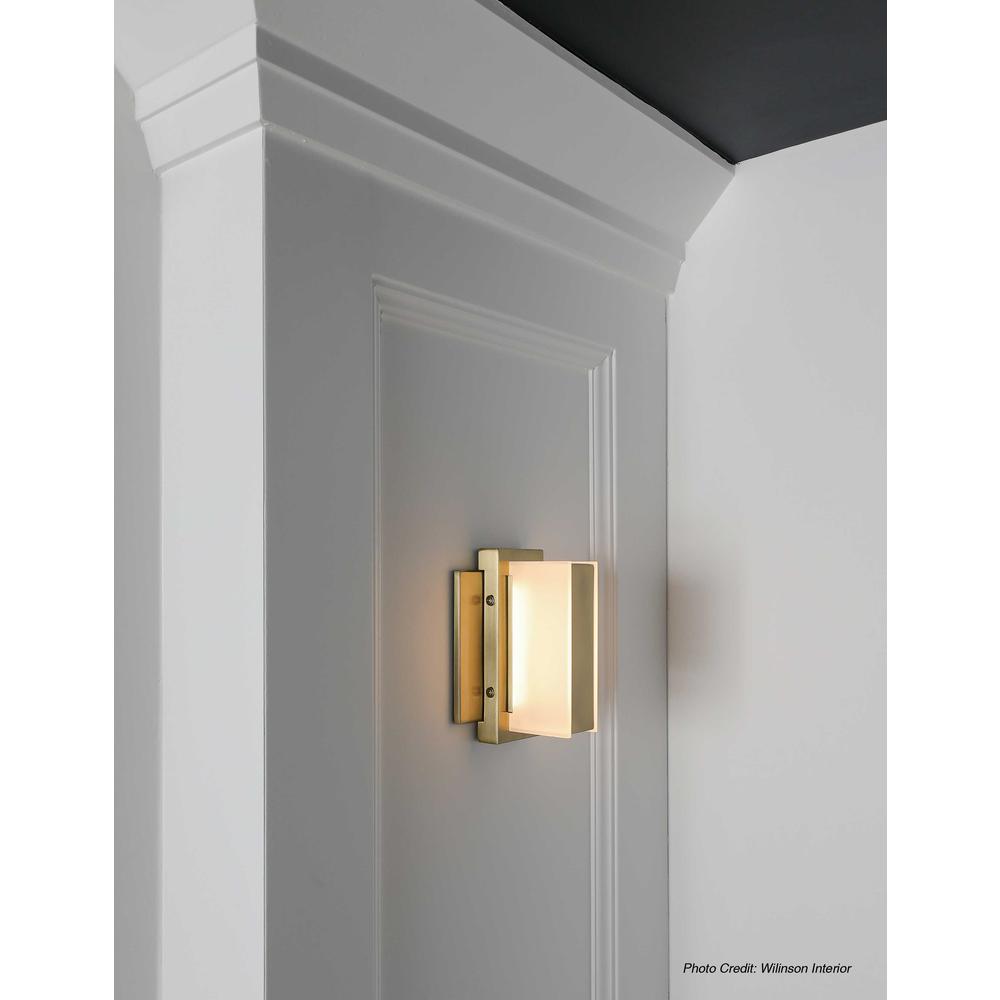 5W LED Wall Vanity, Aged Brass Finish. Picture 5