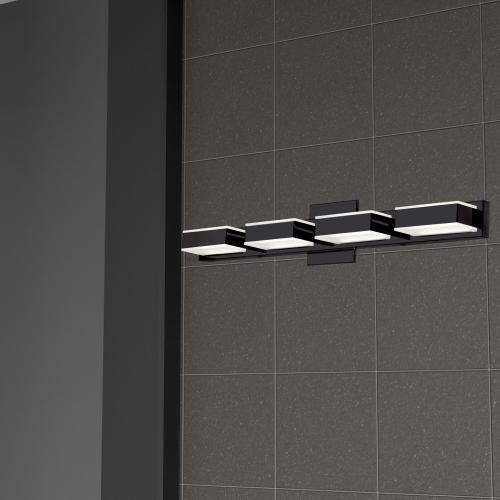 20W LED Wall Vanity, Matte Black Finish. Picture 2
