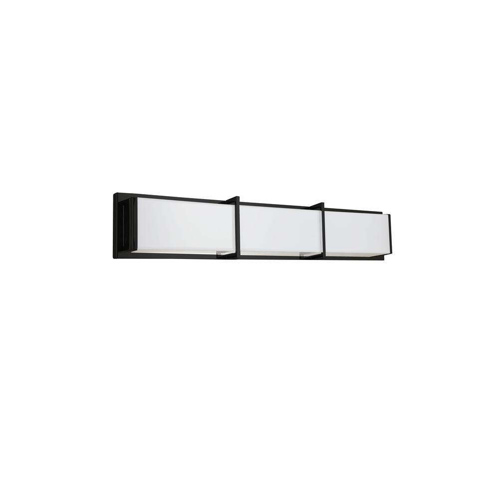 36W Vanity Light, MB, WH Acrylic Diffuser. Picture 1
