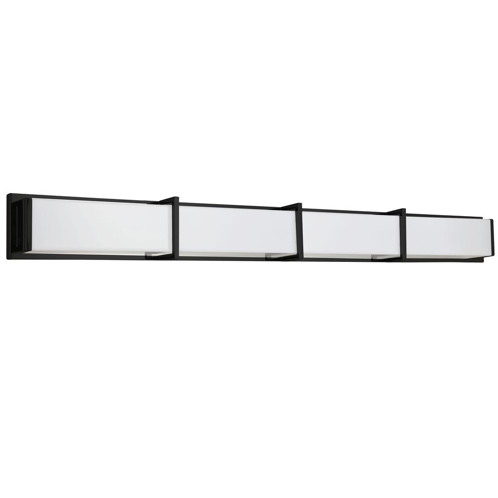 72W Vanity Light, MB, WH Acrylic Diffuser. Picture 1
