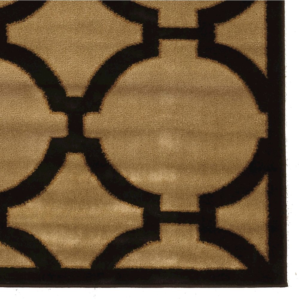 Elegance Connecting Beige & Choc 8x10, Rug. Picture 3