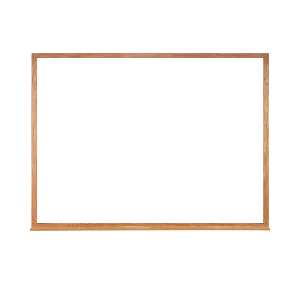 Ghent Non-Magnetic Whiteboard with Wood Frame, 2'H x 3'W. Picture 1