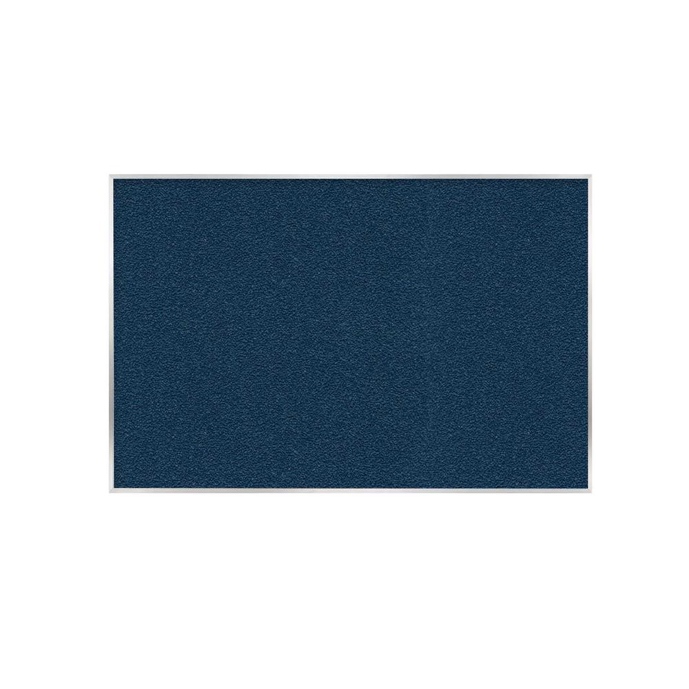Ghent Vinyl Bulletin Board with Aluminum Frame, 4'H x 6'W, Navy. Picture 1