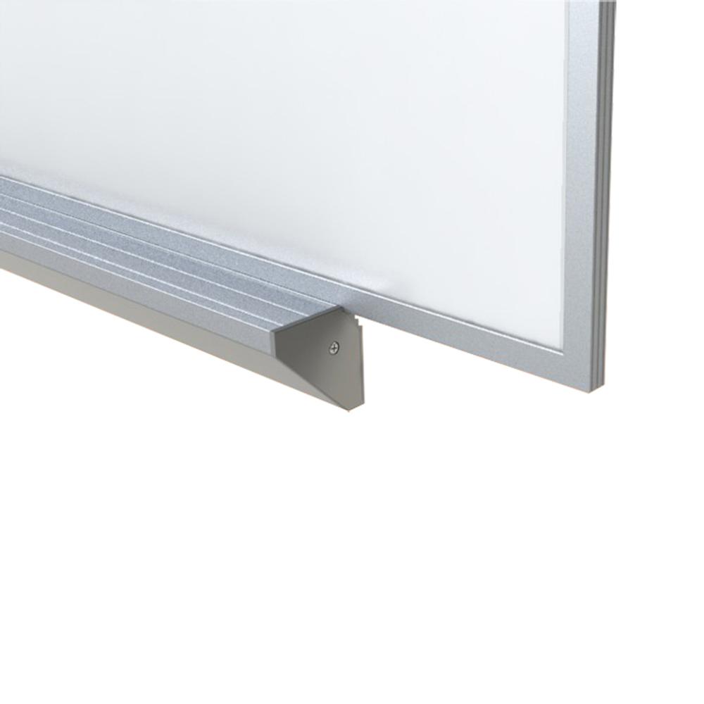 M1 Porcelain Magnetic Whiteboard, Aluminum Frame, Box Tray, 4'H x 7' 4"W. Picture 2