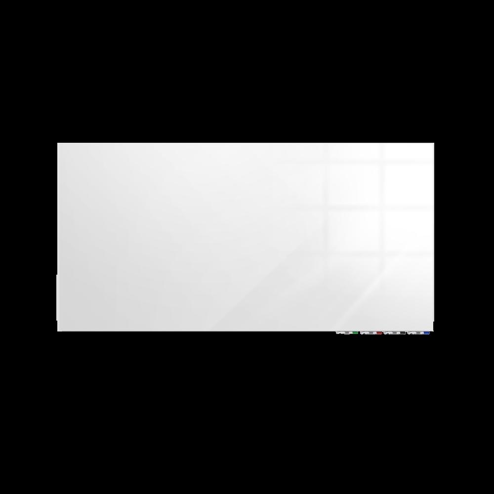 Ghent Aria 2'H x 3'W Magnetic Glass White Board, White Surface, Horizontal, 4 Rare Earth Magnets, 4 Markers and Eraser. Picture 3