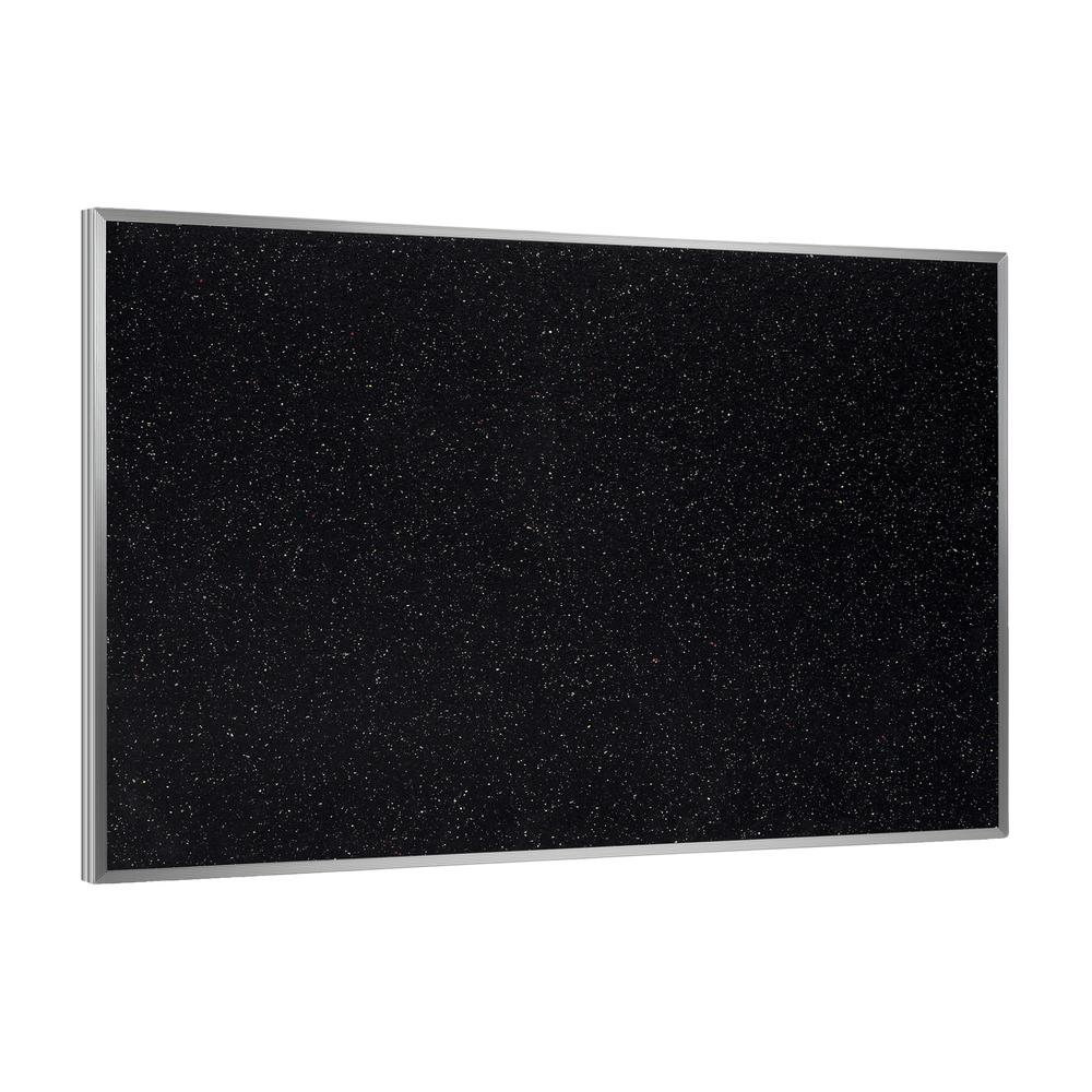 Ghent Recycled Bulletin Board with Aluminum Frame, 3'H x 5'W, Confetti. Picture 2
