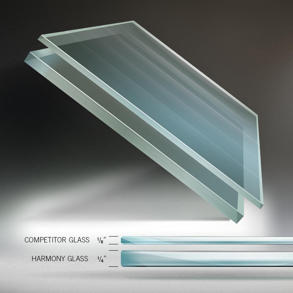 Ghent 4'x5' Harmony Frosted Glassboard - Radius Corners - 4 Markers and Eraser. Picture 5