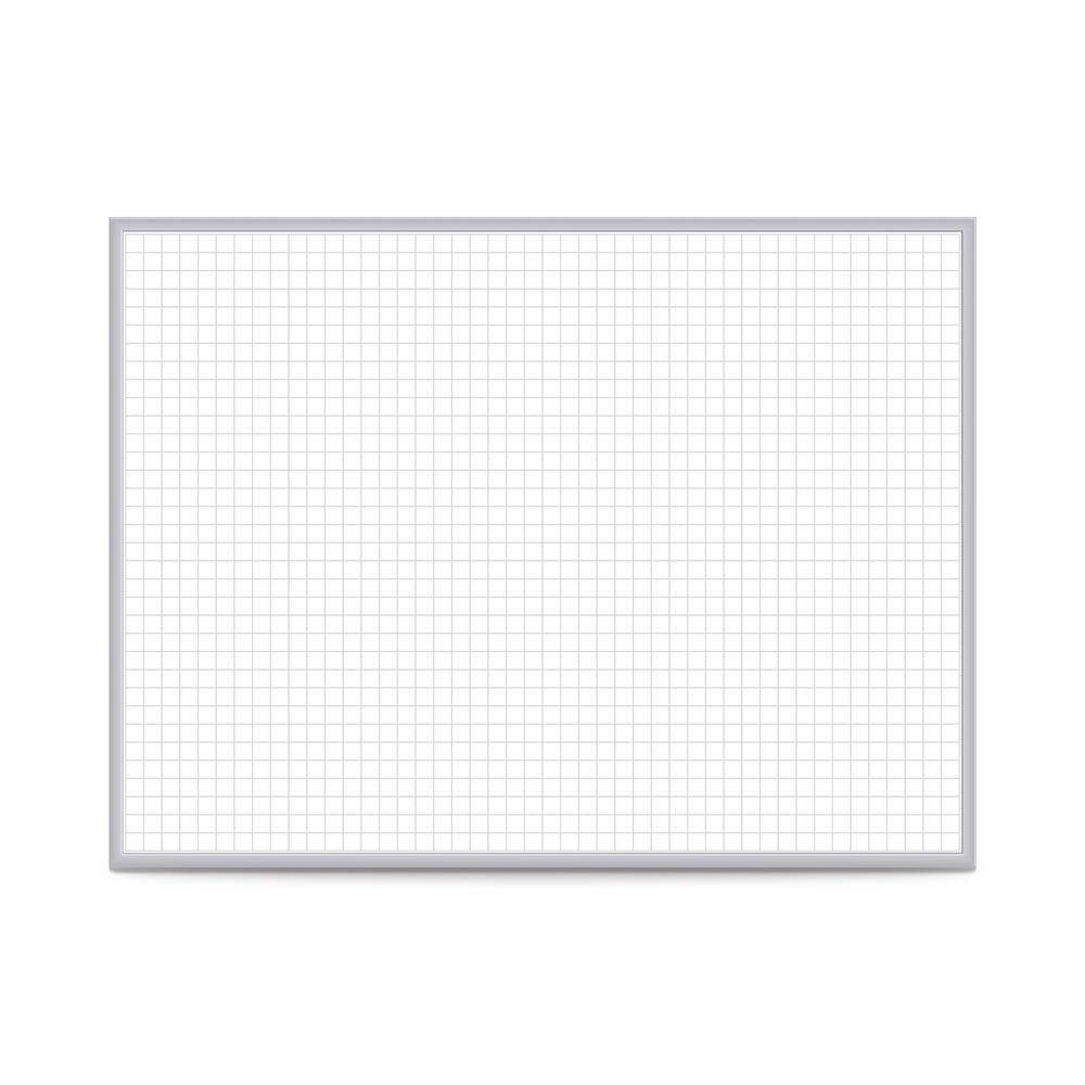 Ghent 1"x1" Grid Magnetic Whiteboard, 4’H x 8’W. The main picture.