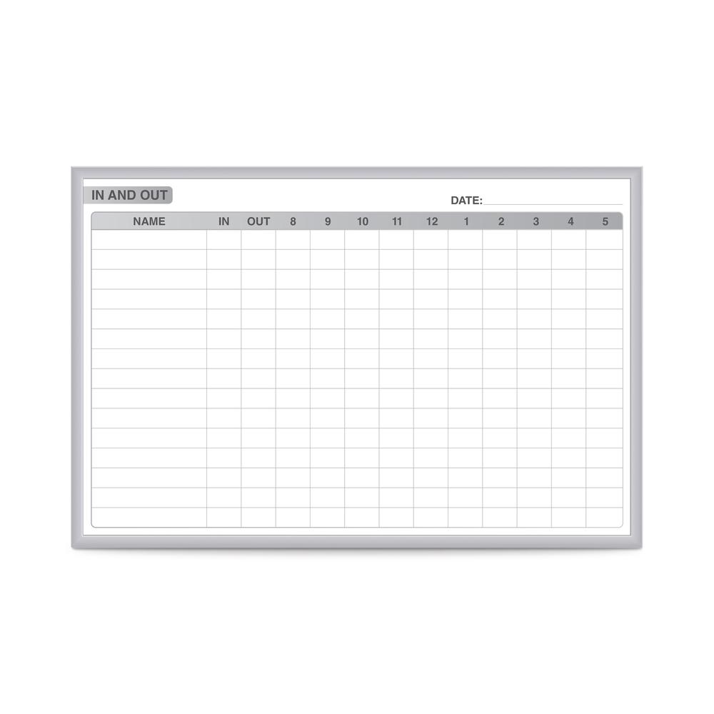 Ghent In/Out Magnetic Whiteboard, 2’H x 3’W. Picture 1