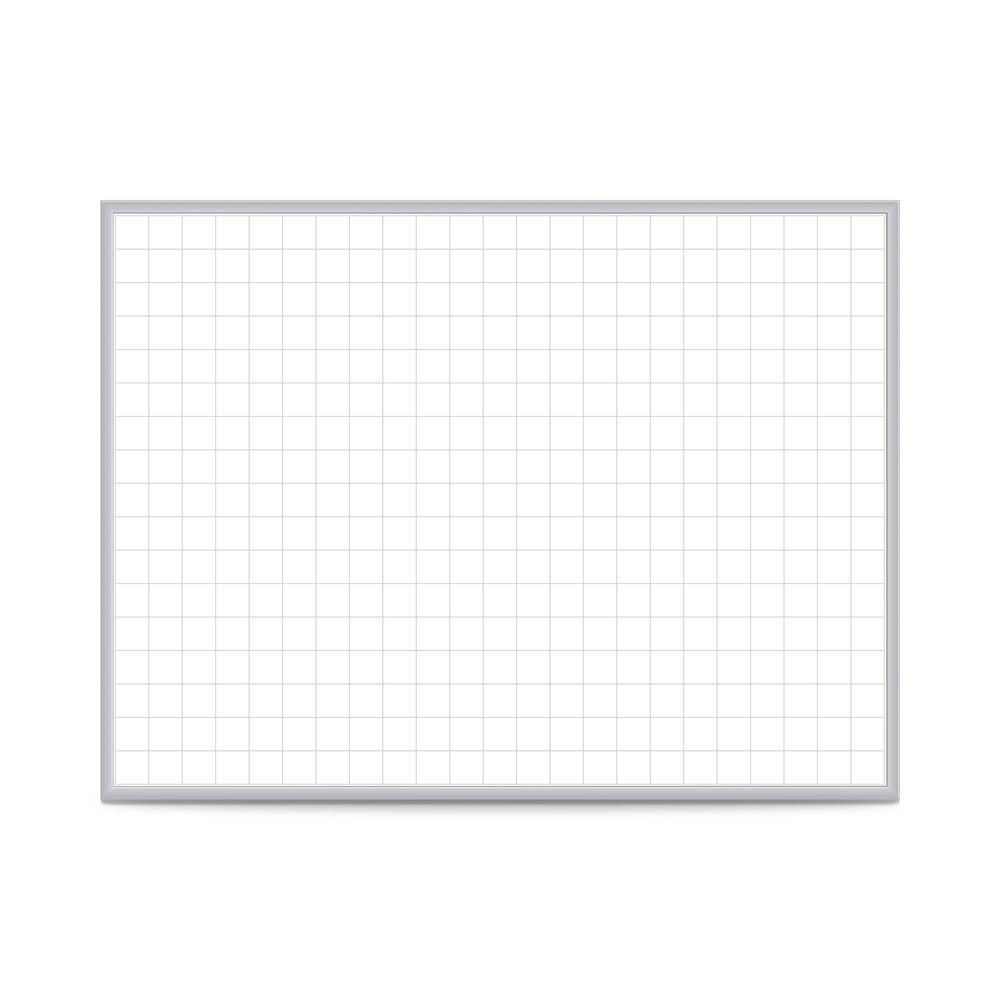 Ghent 2"x2" Grid Magnetic Whiteboard, 2’H x 3’W. Picture 1