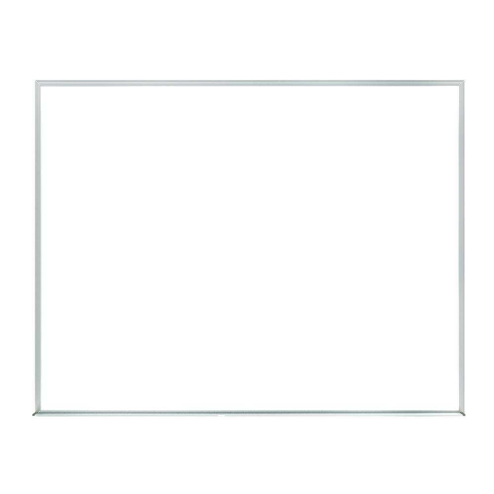 Ghent Non-Magnetic Whiteboard with Aluminum Frame, 3'H x 5'W. Picture 2