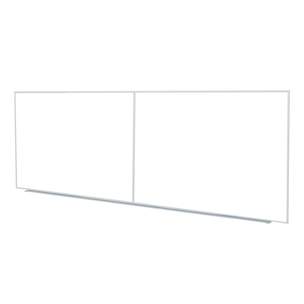 Ghent Non-Magnetic Whiteboard with Aluminum Frame, 4'H x 10'W. Picture 1