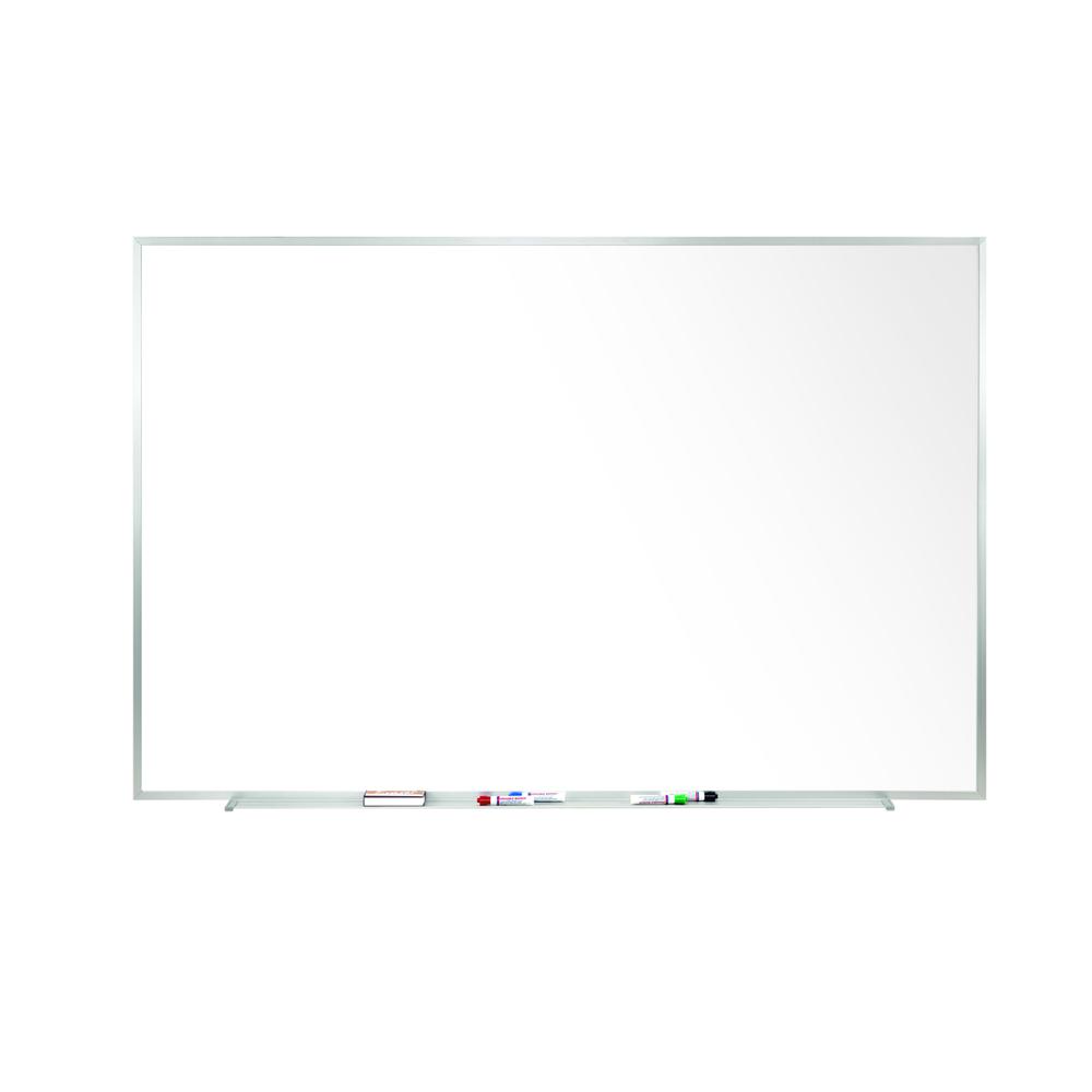 Ghent Magnetic Painted Steel Whiteboard with Aluminum Frame, 2'H x 3'W. Picture 2