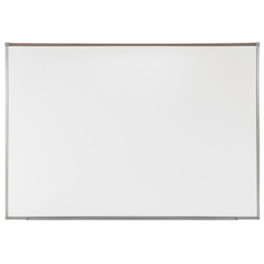 Proma Magnetic Porcelain Projection Whiteboard, Aluminum Frame, 4'H x 7' 4"W. Picture 2