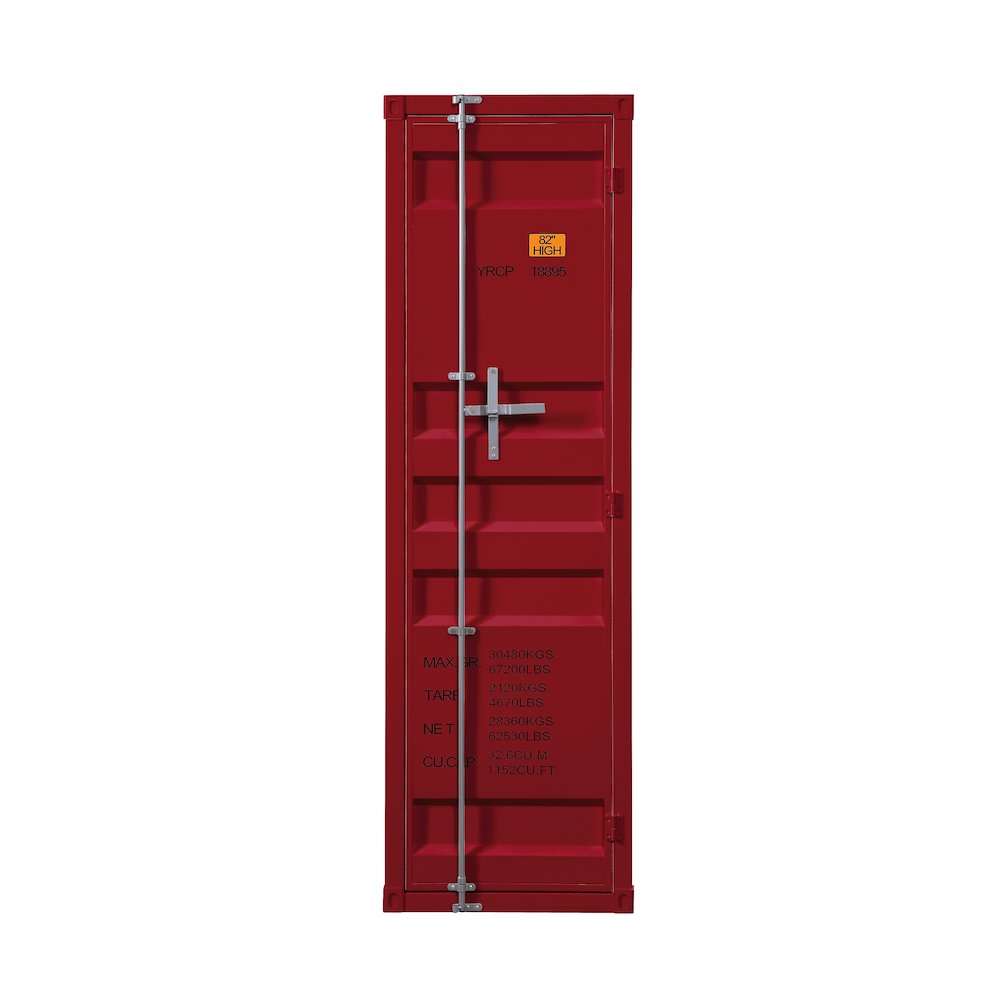 Cargo Wardrobe (Single Door), Red. Picture 2