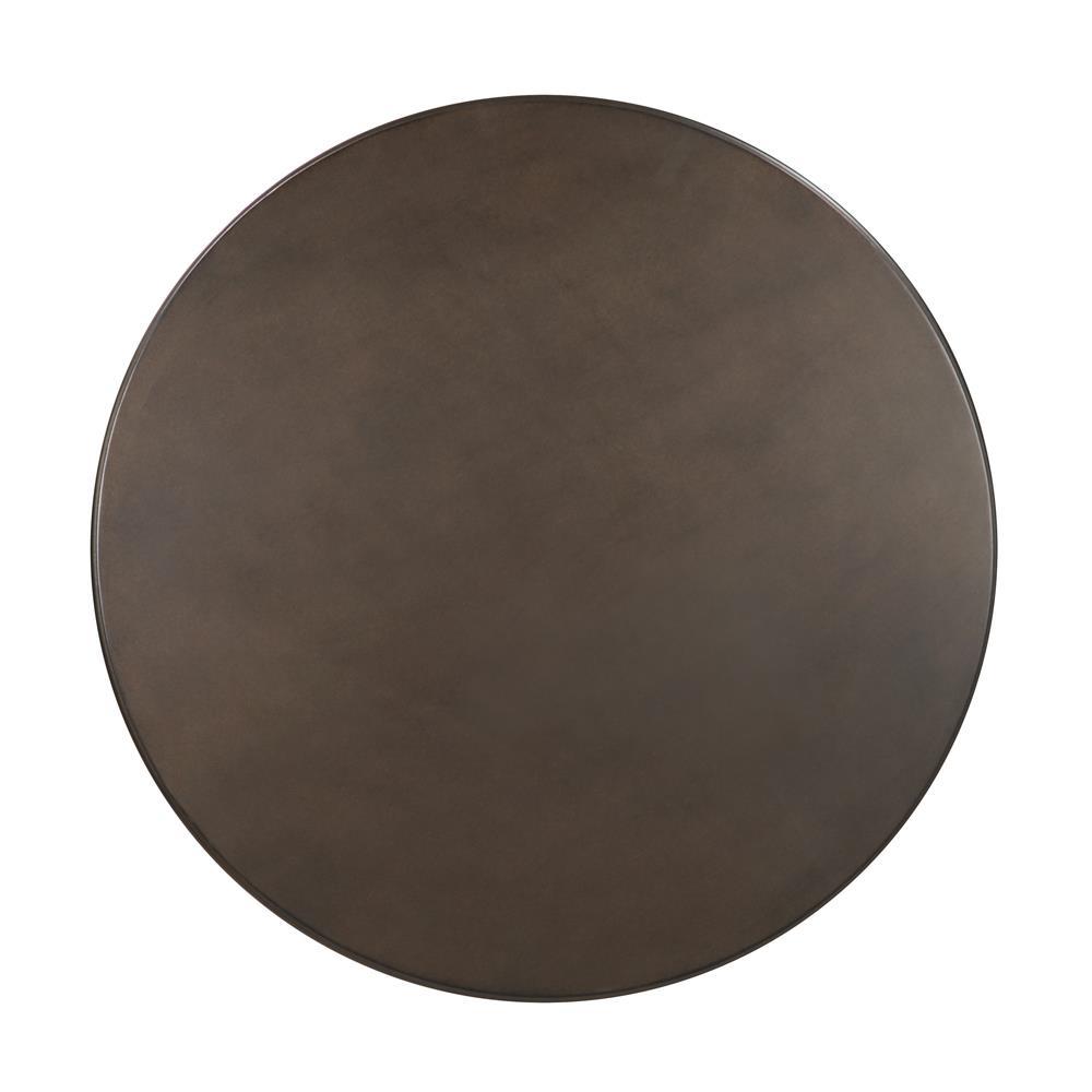 Oswego Round Bar Table Dark Russet and Antique Bronze. Picture 5