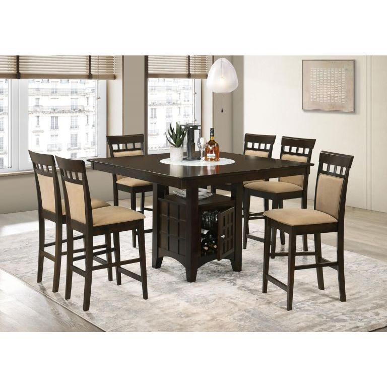 Gabriel 7-piece Square Counter Height Dining Set Cappuccino. Picture 1