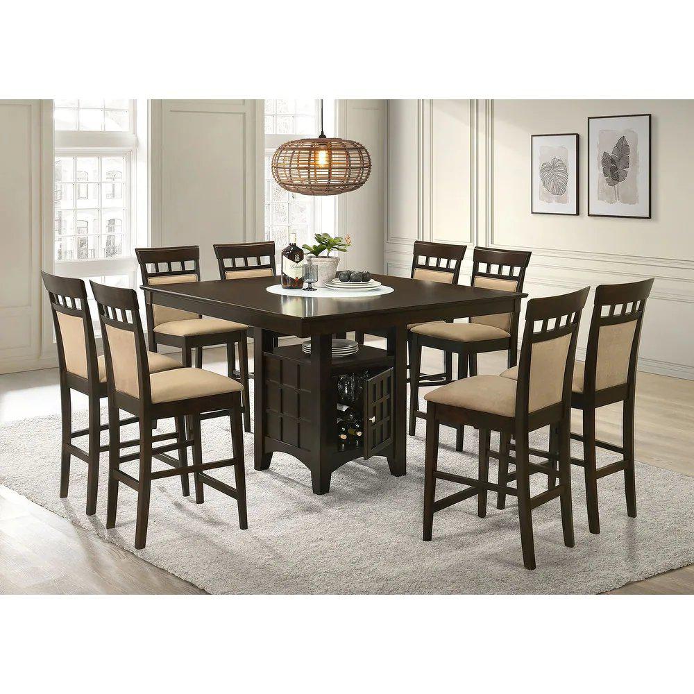 Gabriel 9-piece Square Counter Height Dining Set Cappuccino. Picture 1