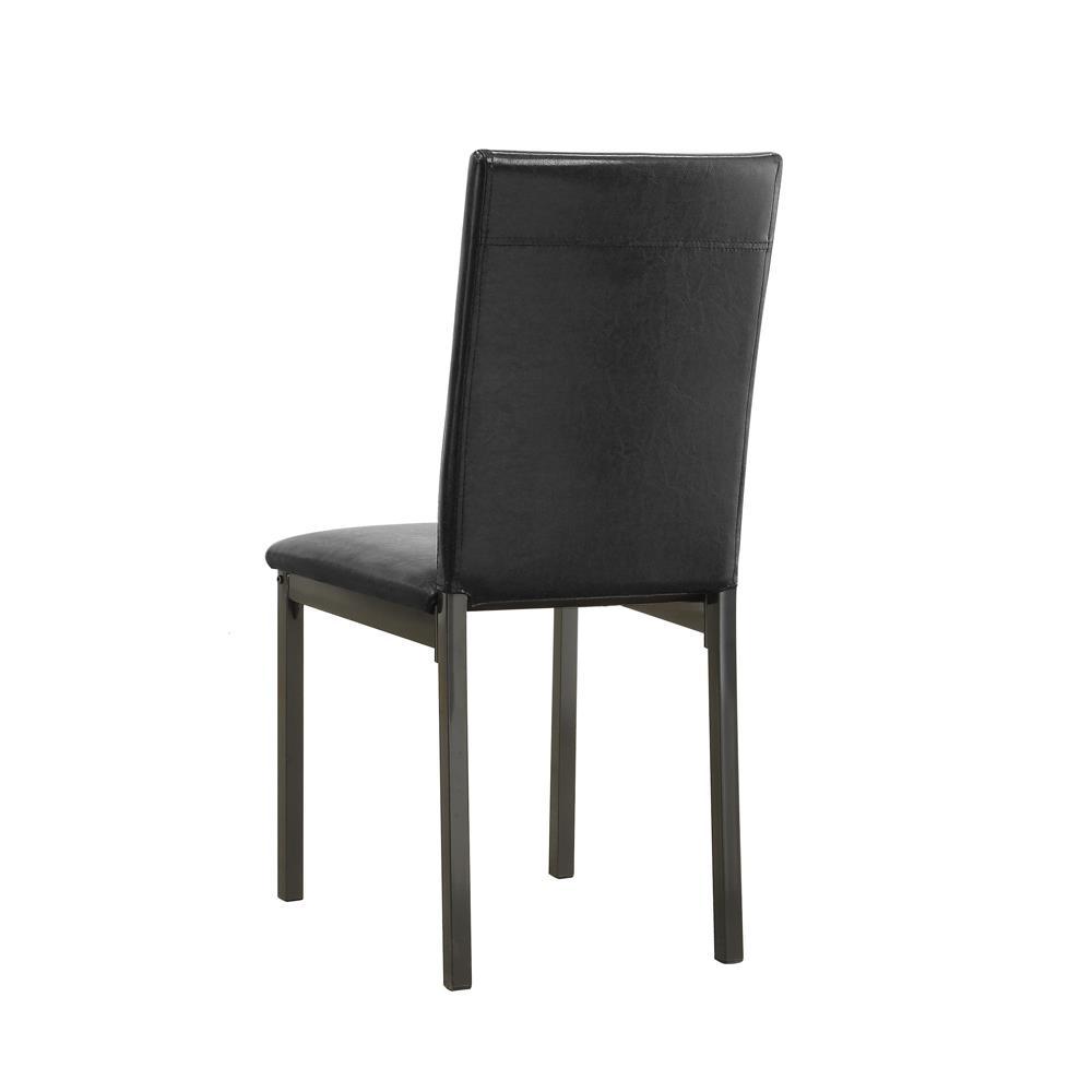 Garza Upholstered Dining Chairs Black (Set of 2). Picture 2