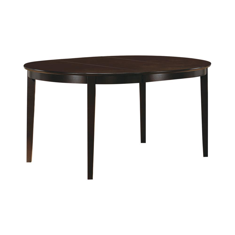 Gabriel Oval Dining Table Cappuccino. Picture 1