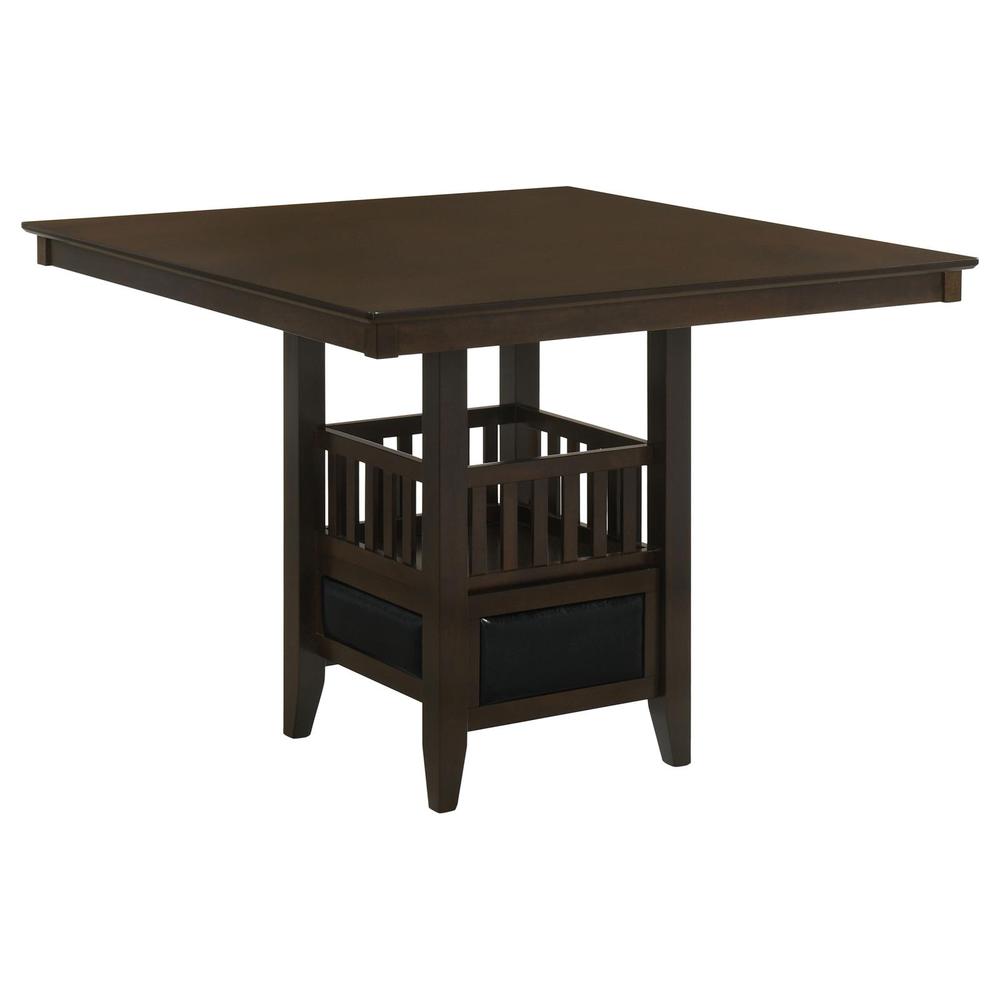 Jaden Square Counter Height Table with Storage Espresso. Picture 2